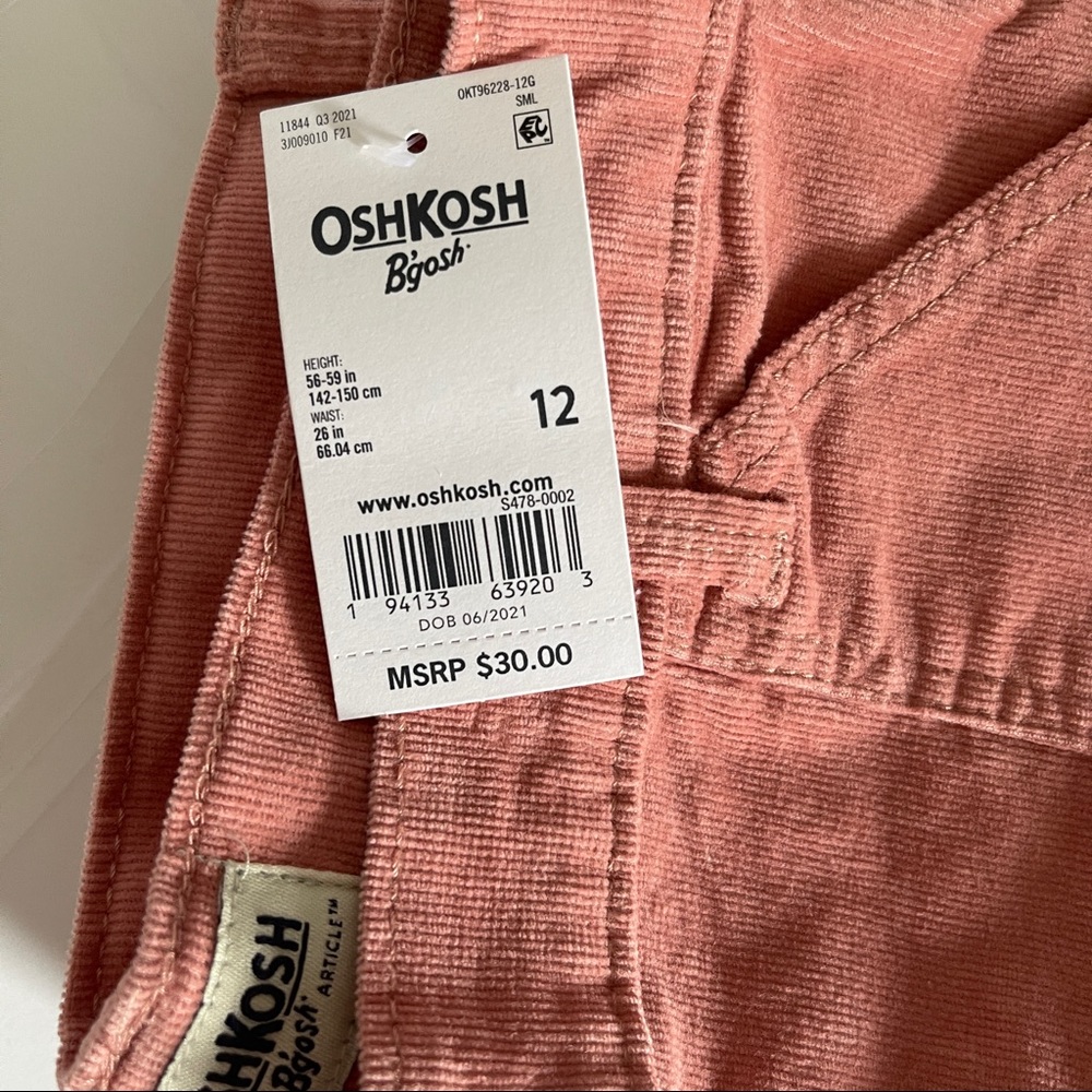Oshkosh pink corduroy skirt - Picture 3 of 10
